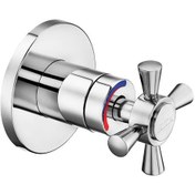 Resim E.C.A. Klozet Bataryası Musluğu Sıcak Soğuk Su 402111031H Krom 