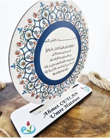 Resim Wifreo Kişiye Özel Hac Umre Mevlit Sünnet Kur'an Hafızlık Hediyesi Ahşap Ayetel Kürsi 40 Adet 