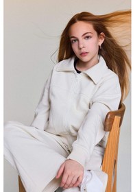 Resim Defacto Fermualı Sweatshirt Kız Çocuk G6822a826sper117 Ekru-er117 
