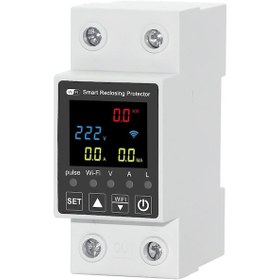 Resim Maiyame Zwf-63 Akıllı Wifi Enerji Sayaçlı Koruyucu, 63a Akım/gerilim Tespiti, Otomatik Yeniden Bağlanma, Akıllı Ev Uyumluluğu Beyaz+gri 