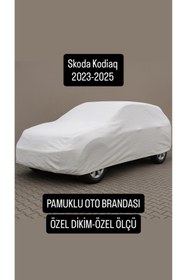 Resim içel çadır Skoda Kodiaq 2023-2025 Pamuklu Oto Çadırı - Dolu ve Güneş Korumalı Oto Branda 
