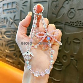 Resim Silver1 Yeni Sevimli Çizgi Film Işıklı Işık Kulomi Büyük Kulak Köpek Hediye Kutusu Anahtarlık Araba Okul Çantası Dıy Kolye Hediye (Yurt Dışından) 