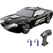 Resim 1/20 Uzaktan Kumandalı Drift Arabası 2.4ghz Tam Orantılı-siyah 