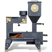 Resim Etinova Pelet Soba M001 Mini Pelet Sobası Desenli Model 