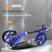 Resim 14 Sahne Katlanır Scooter - Yetişkinler ve Gençler İçin Uygun, Ön Frenli ve Şok Emici Sistemli, Hafif Elektriksiz Şehir Kaykayı, Mat Ayak Pedi, Beyaz/Yeşil/Mor 