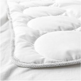 Resim IKEA Bebek Yorganı, Beyaz-Gri Renk MeridyenDukkan 110x125 cm Pamuk/Liyosel 