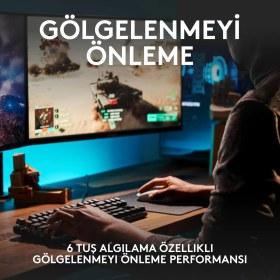Resim Logitech G G413 Tkl Mekanik Türkçe Layout Tactile Switch Siyah Oyuncu Klavyesi 