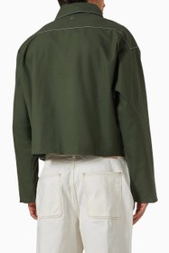 Resim Green Technical Twill Utility Erkek Ceket - Yeşil / M 