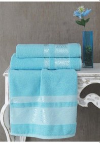 Resim Cotton Jakarlı Rebeka Desenli El Havlusu 50x90 Altın 