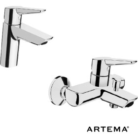 Resim Artema Solid S Lavabo + Banyo Batarya Seti 