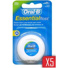 Resim Oral-B Essential Floss Naneli ve Mumlu Diş İpi 50 M x 5 Adet 