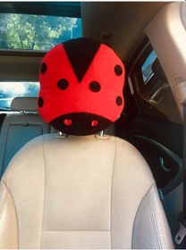 Resim Uğur Böceği Figürlü Oto Yastık 25 Cm Silikon Elyaf 