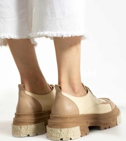 Resim Bestello Bağcıklı Termo Taban Casual 331-7283-04 Kadın Ayakkabı Bej 