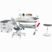 Resim Creo Mobili Sirius Premium Çalışma Masası Takımı Beyaz Gri 