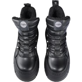 Resim Kadın Oxford ( Klasik) 1622608 Buffalo Gospher Hıke Mıd Pad - Vegan Nappa- Black 