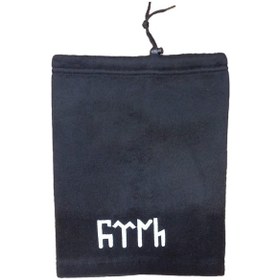 Resim Polar Boyunluk Bere Unisex Model Nakışlı Göktürk Siyah Renk 