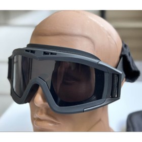 Resim ReVision Taktikal Gözlük 3 Lensli Koruyucu Maske / Tactical Gözlük / Airsoft ve Bisiklet Gözlüğü 
