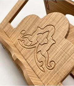 Resim Sera Hediyelik Masaüstü Ahşap Rahle Katlanabilir Rahle Tabletlik Masa Üstü Rahle 