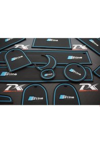 Resim Audi Q7 2010-2015 Araç Içi Silikon Kaymaz Ped Kaplama Seti (547228247) 