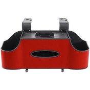 Resim Xuweiwei Arka Koltuk Saklama Kutusu Kırmızı Multifonksiyonlu Tutucu Organizer 