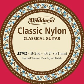 Resim D'Addario J2702 Normal Tension Tek Klasik Gitar Teli 