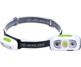 Resim Moveevo Usb Şarjlı Akıllı Endüksiyonlu Kafa Lambası, 350 Lumen 90 Derece Ayarlanabilir, Dış Mekan Gezintileri Ve Kamp İçin Taşınabilir Işık Kaynağı - Beyaz Beyaz 