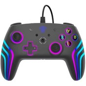 Resim Gaojunshop01 Siyah, Nefes Efekti Işıklı, Çift Titreşimli, Xbox 360/pc/ps4/ps3/switch Uyumlu Oyun Kumandası 