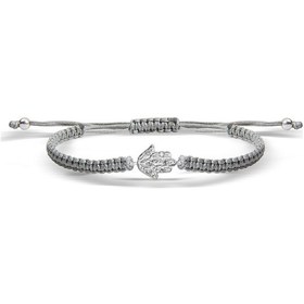 Resim Kuyumcudukkani "hamsa"makrome İpli Bileklik- 40016-w-gr Beyaz 