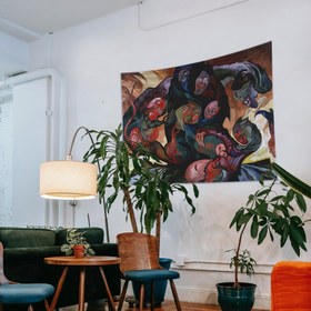 Resim After-image of the sun Duvar Örtüsü - 100 cm x 135 cm 