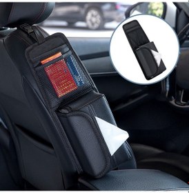 Resim Araba Koltuğu Yan Saklama Asılı Çanta Doku Kutusu, Model: H320 Litchi Desen 