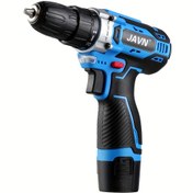 Resim 1 adet JAVN 12V Kablosuz Matkap Elektrikli Tornavida ile 3/8 İnç Mandren, Lityum-İyon Pil ve Şarj Cihazı, Ergonomik Tutma Kolu - Kendin Yap Projeleri ve Profesyonel Kullanım için Kompakt Hafif Tasarım (Mavi/Siyah) 