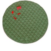 Resim Bundera Leke Tutmaz Çocuk Odası Paspas Halı Çok Amaçlı Mat Yeşil 