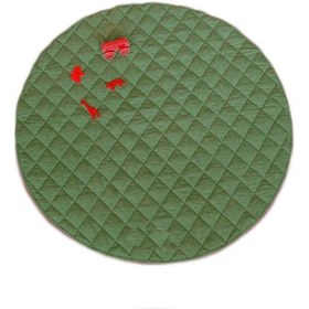 Resim Bundera Leke Tutmaz Çocuk Odası Paspas Halı Çok Amaçlı Mat Yeşil 