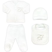 Resim Sema Baby Organic 5 Parça Hastane Çıkışı Zıbın Seti Çok Renkli 