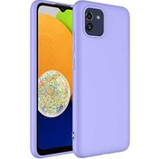 Resim Samsung Galaxy A03 Kılıf Mara Lansman Silikon Mor Smcase