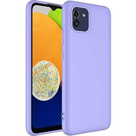 Resim Samsung Galaxy A03 Kılıf Mara Lansman Silikon Mor 