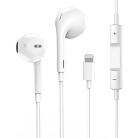 Resim Gfc Life Store Kablolu Kulak Içi Kulaklık 120 cm Ses Açma Kapama Hd Ses Kalitesi Mikrofonlu Iphone Kulaklık Ios Lightning 