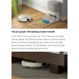 Resim Philips Otomatik Boşaltma, Homerun 7000 Serisi Aqua, Çöp Istasyonlu Akıllı Robot Süpürge, 5000PA Yüksek Emiş Performansı, Şık Tasarım + Mutfak Tartısı(Onerous) 