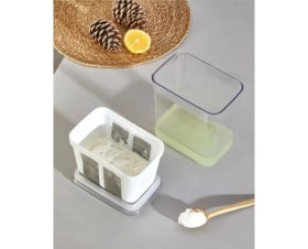 Resim Ev Tipi Yoğurt Süzme Aparatı Peynir Altı Suyu Ayırıcı 