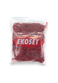Resim Ekoset 500 Adet Kırmızı Küçük Paket Lastiği 40 MM 