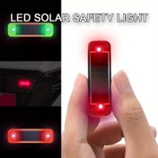 Resim 1 Adet Güneş Enerjili Dekoratif Işık, Arabalar, Motosikletler ve Bisikletler için LED Güvenlik Lambası - Gece Yolu Bariyeri ve İnşaat İşareti, Taşınabilir Aydınlatma, Kompakt Tasarım, Hava Koşullarına Dayanıklı, Dayanıklı Güneş Enerjili Işık, Bisiklet Kullanıcıları ve Araç Sahipleri İçin 