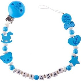 Resim Isimli Emzik Zinciri - Emzik Askısı - Bebek Bez032 Çok Renkli 