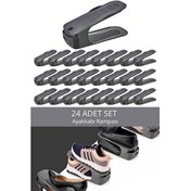 Resim Mithra Life 24 Adet Ayarlanabilir Ayakkabı Rampası Düzenleyici Dolap İçi Organizer MIT1229 