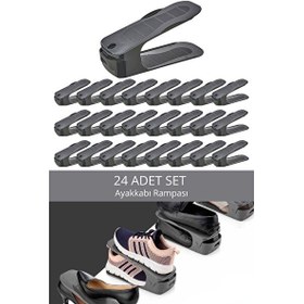 Resim Mithra Life 24 Adet Ayarlanabilir Ayakkabı Rampası Düzenleyici Dolap İçi Organizer MIT1229 