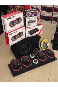 Resim patili tasarım Oto Ses Sistemi Komple Eksiksiz Paket 
