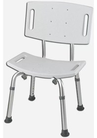 Resim Kaymaz Paslanmaz Banyo Sandalyesi Max 110 Kilogram Beyaz 