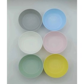 Resim IKEA Çok Renkli Kalas Tabak Seti Pastel Tonlar 6 Adet 