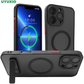Resim UYUXIO Kablosuz Şarj için Manyetik Telefon Kılıfı, Iphone 16, 15 Pro Max, 14 Plus, 13, 12 ve 11 ile Uyumlu. Ultra İnce Arka Kılıf ile Tutucu. 