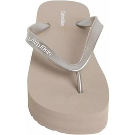 Resim Calvin Klein Kadın Platform Detaylı Terlik-14961 Vizon 