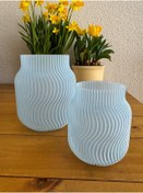 Resim Spiral Çiçek Vazo 